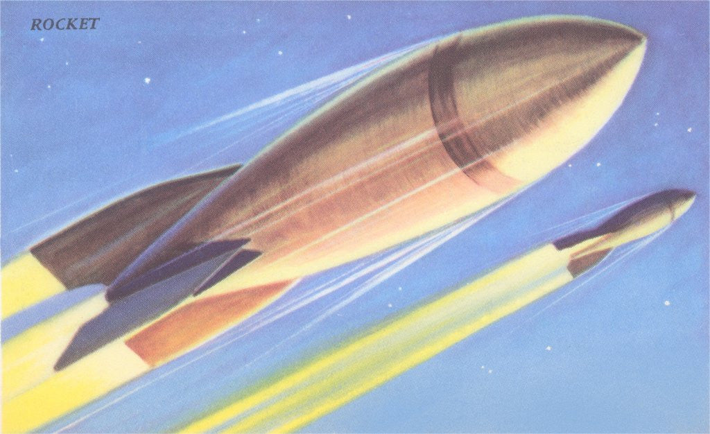 Detail of Rockets in Space by Anonymous