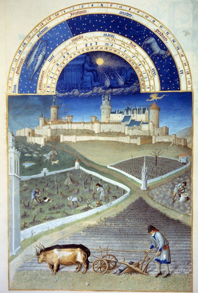 Detail of Tres Riches Heures du Duc de Berry: March by Anonymous