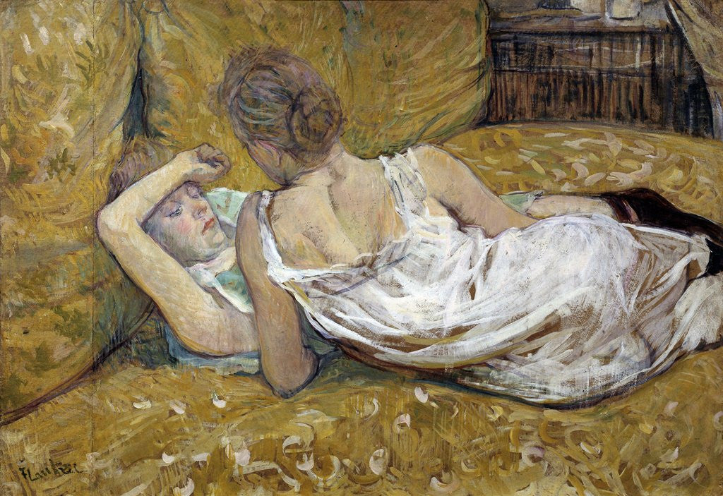 Detail of The Two Friends by Henri de Toulouse Lautrec