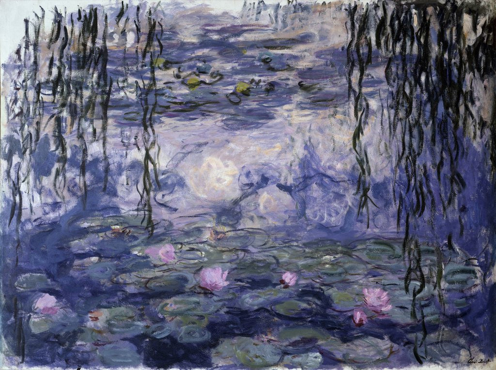 Detail of Waterlilies by Claude Monet