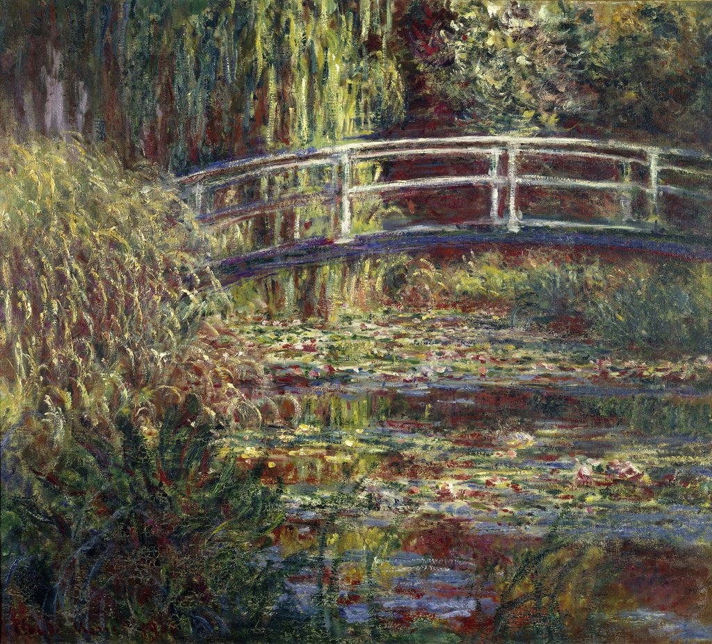 Detail of Waterlilies Pool, Pink Harmony by Claude Monet