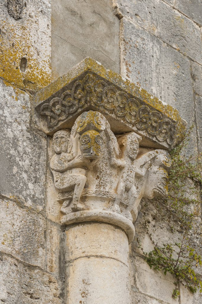 Detail of The archaeological ruins around Santissima Trinita church by Anonymous