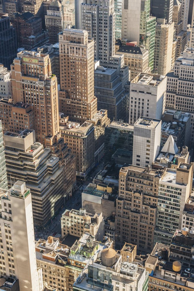 Detail of View of the town from Rockefeller Center Terrace by Anonymous