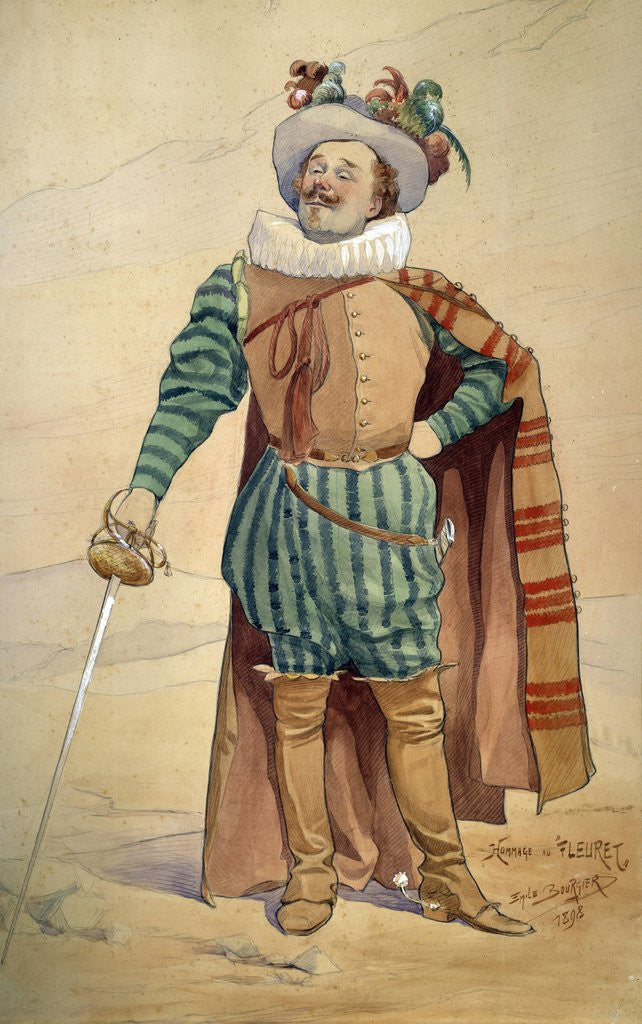 Detail of Representation of Constant Coquelin 1897 by Anonymous