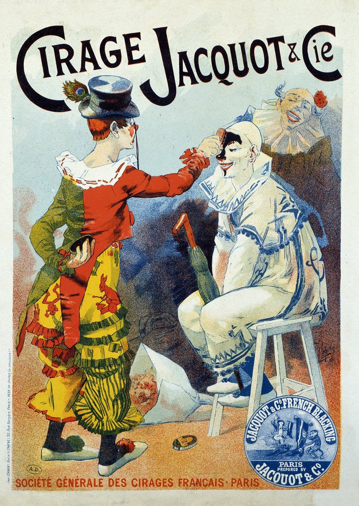 Detail of Advertisement for wax Jacquo by Lucien Lefevre