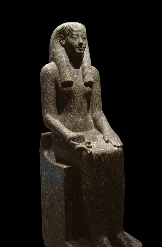 Detail of Ancient Egyptian sculpture representing the divinity Iwnit by Anonymous