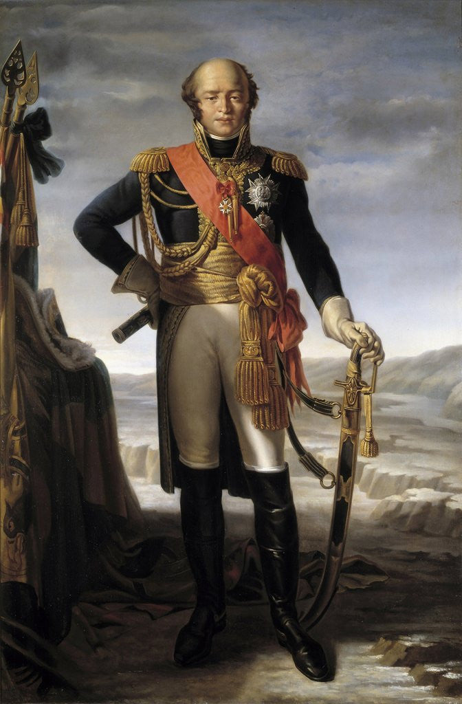 Detail of Portrait of Louis-Nicolas d'Avout by Tito Marzocchi de Bellucci