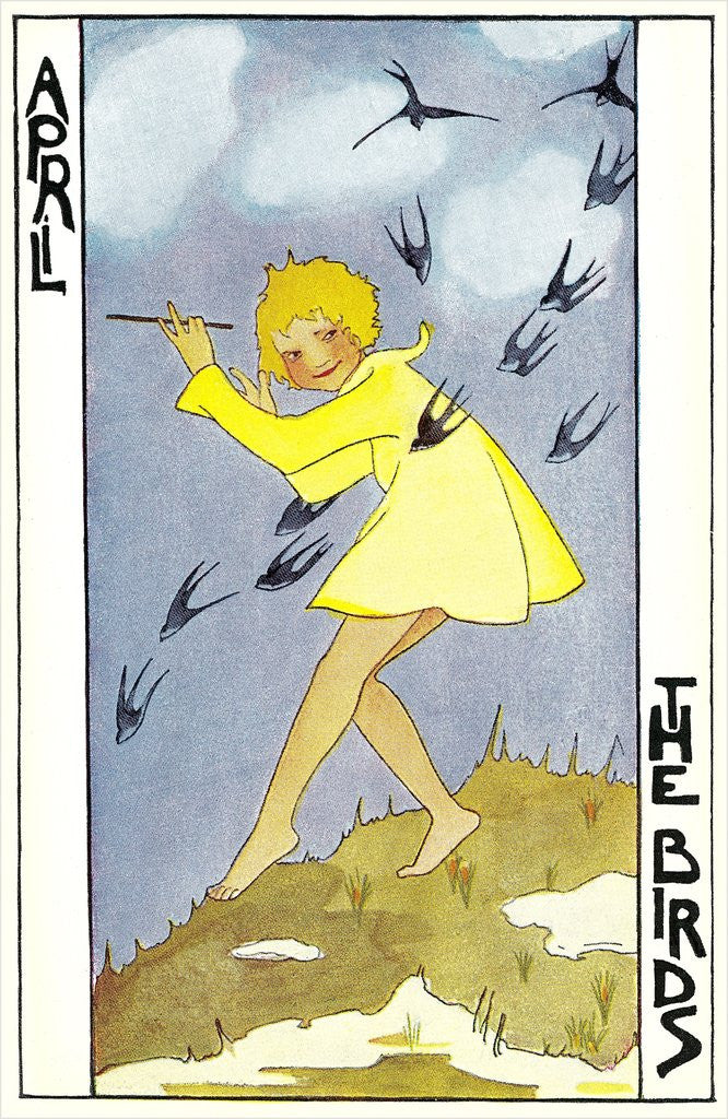 Detail of April Birds by Anonymous