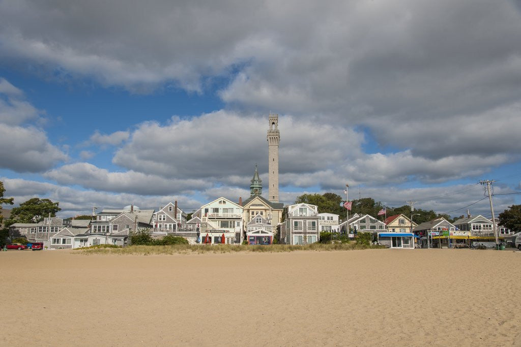 Detail of The seaside with Pilgrim Tower by Anonymous