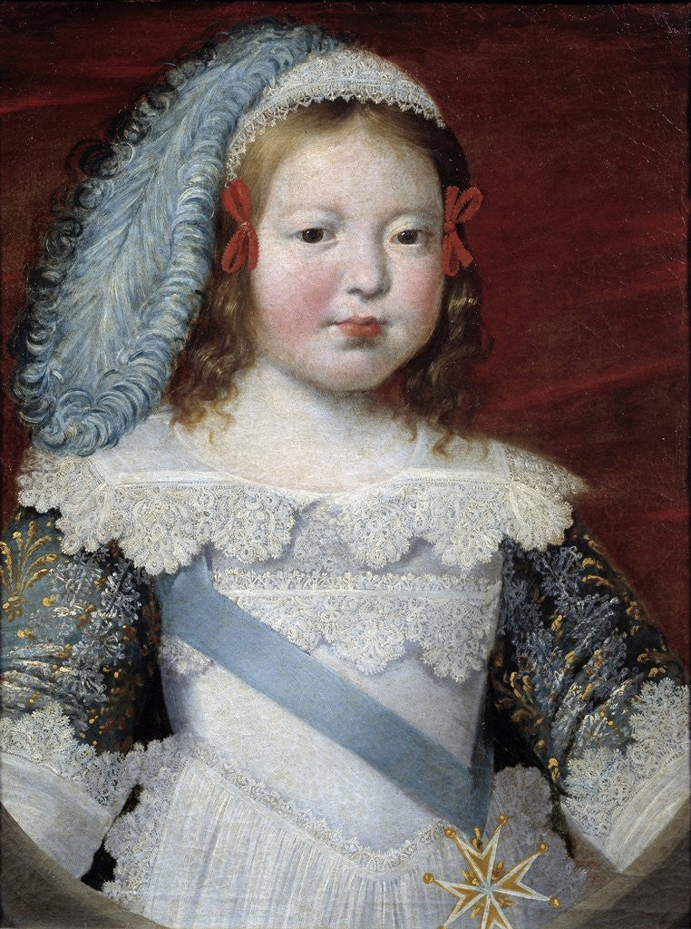 Detail of Portrait of the Dauphin, the future Louis XIV by Claude Deruet