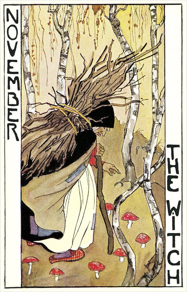 Detail of November, The Witch by Anonymous