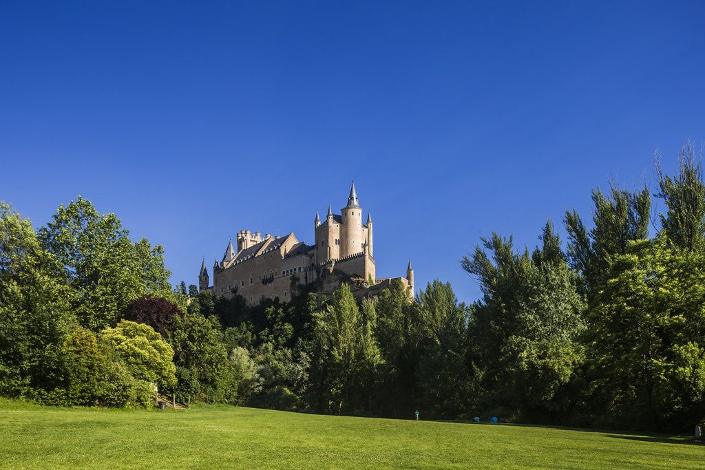 Detail of View of the AlcÃƒÂ¡zar (Castle) de Segovia by Anonymous