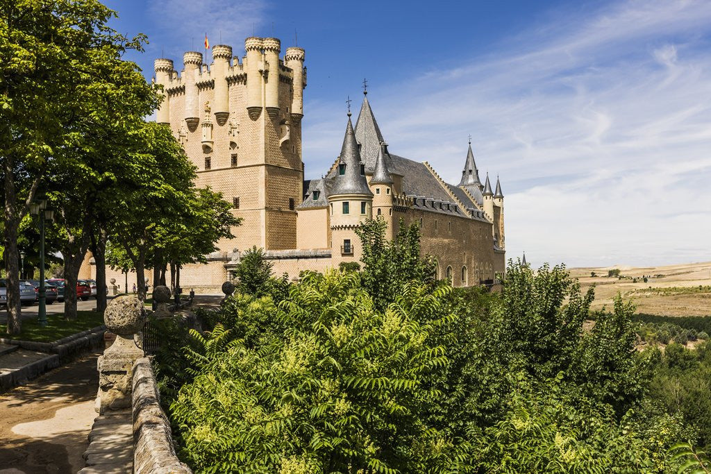 Detail of View of the AlcÃƒÂ¡zar (Castle) de Segovia by Anonymous