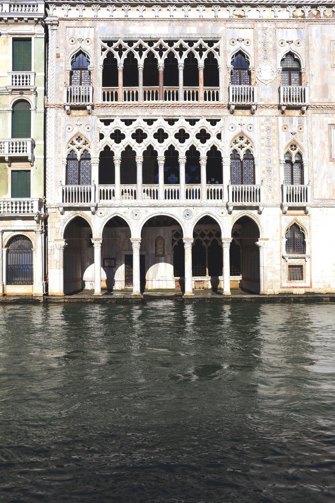Detail of Ca' D'oro palace on the Canal Grande by Anonymous