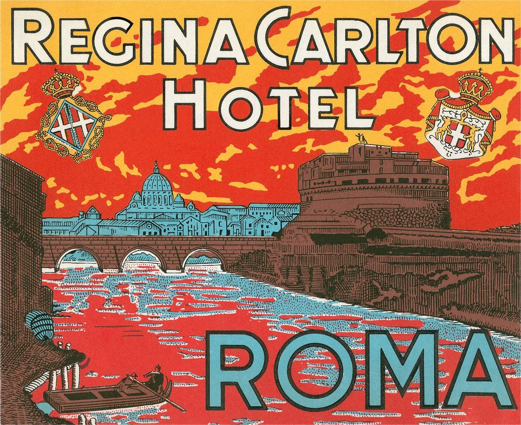 Detail of Regina Carlton Hotel, Rome by Anonymous
