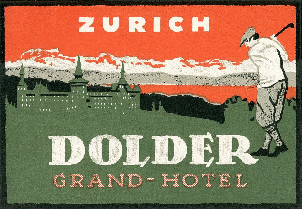 Detail of Grand Hotel Dolder, Zurich by Corbis
