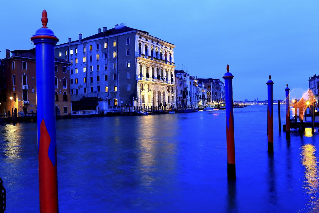 Detail of Canal Grande, view near the Accademia bridge. by Anonymous