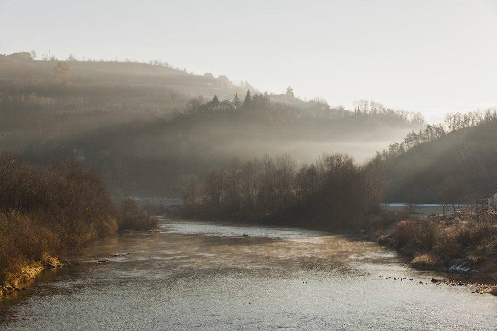 Detail of Tanaro River at Madonna della Neve by Corbis