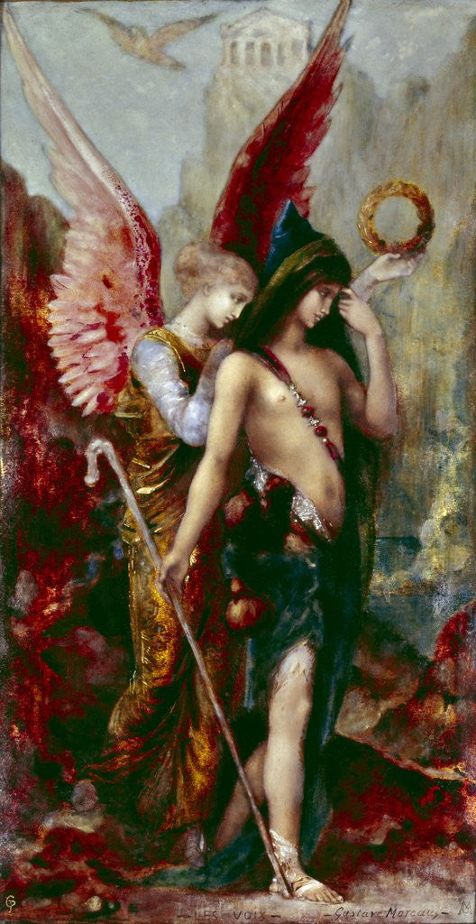 Detail of The Voices by Gustave Moreau