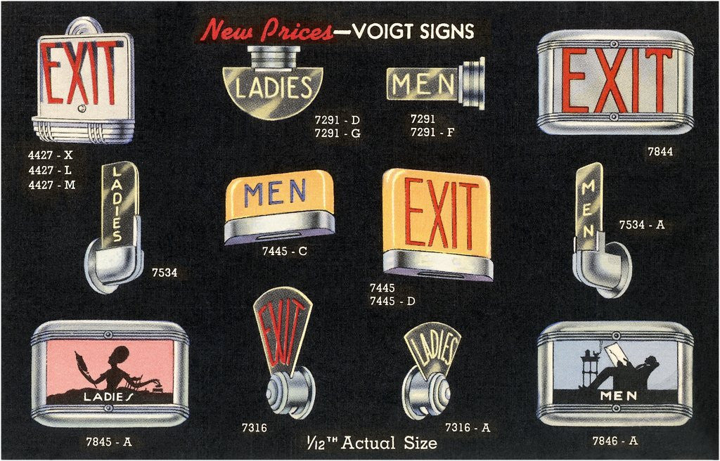 Detail of Forties Signs by Anonymous