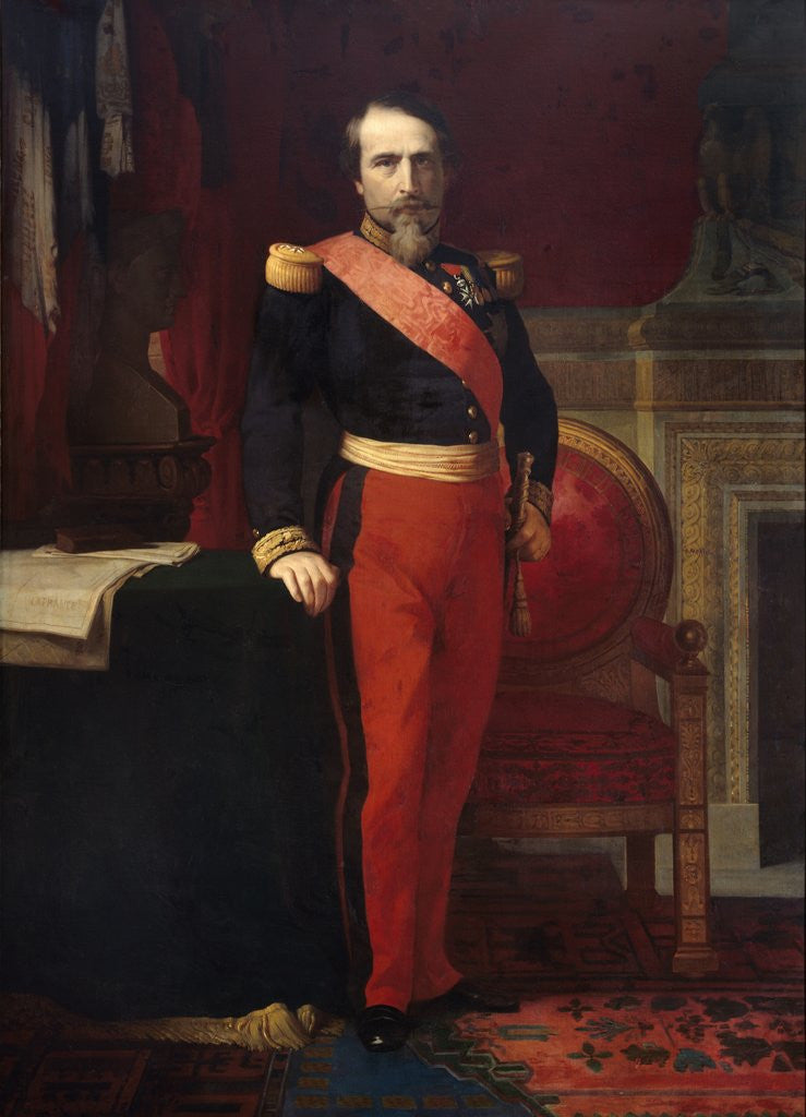 Detail of Napoleon III by Hippolithe Flandrin
