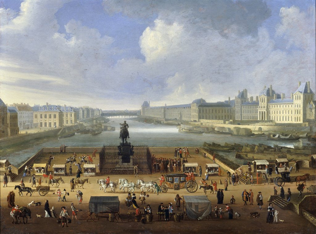 Detail of View of Pont Neuf, 1665 by Corbis