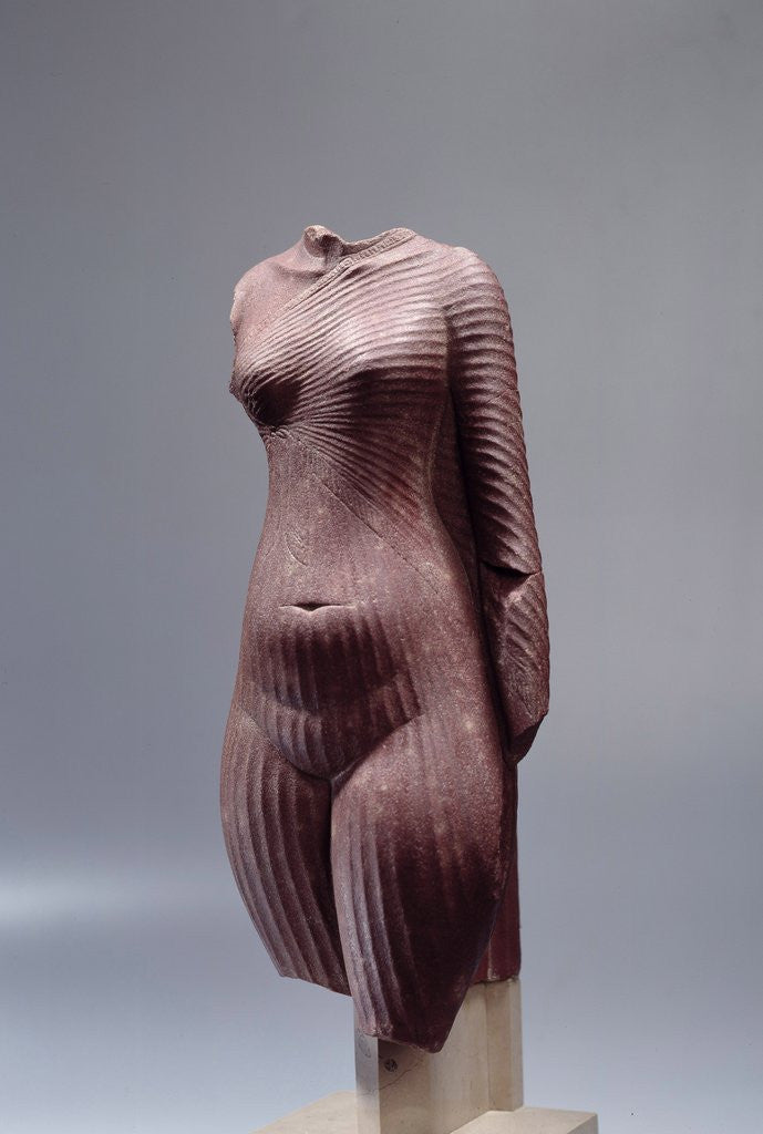 Detail of Ancient Egyptian torso of Queen Nefertit by Anonymous