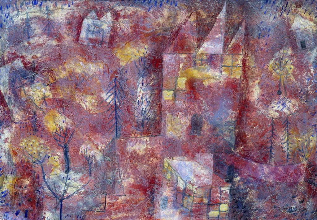 Detail of Landscape with Child by Paul Klee