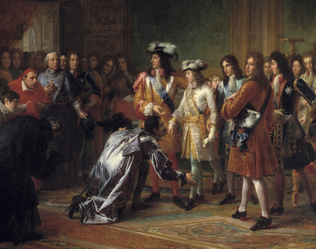 Detail of Duke of Anjou proclaimed King Felipe V of Spain by Francois Gerard