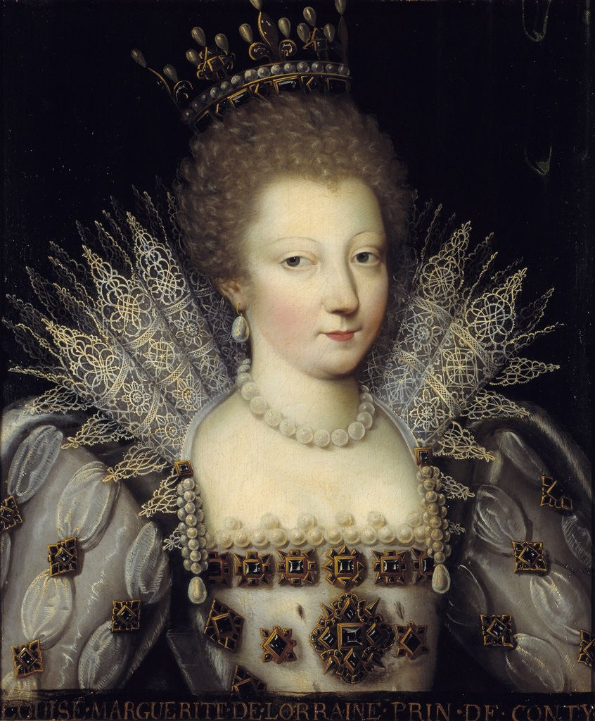 Detail of Portrait of Louise Marguerite de Lorraine, Princess of Conti by Anonymous