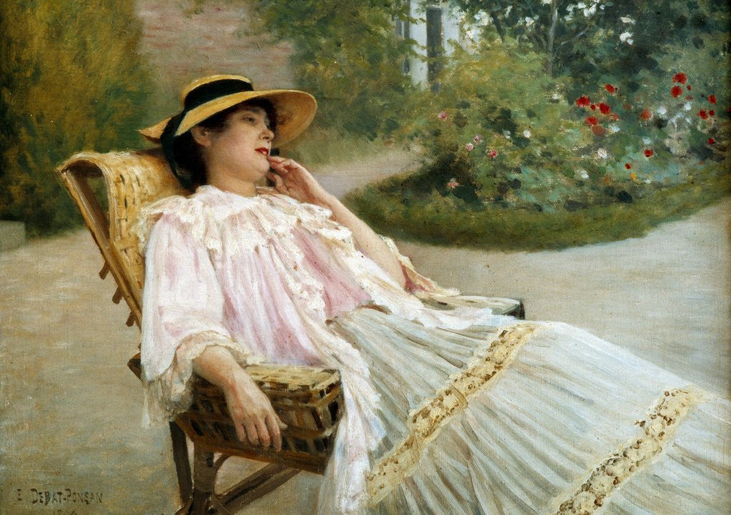 Detail of The Nap by Edouard Debat Ponsan