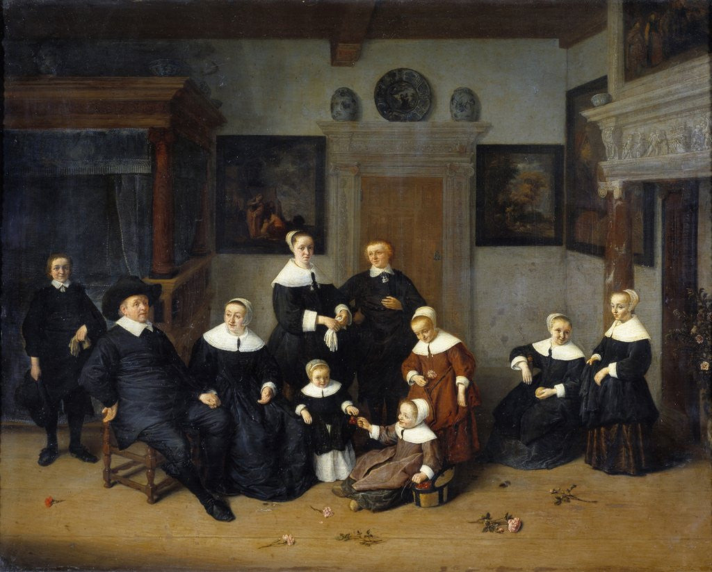 Family Portrait by Adrien Van Ostade