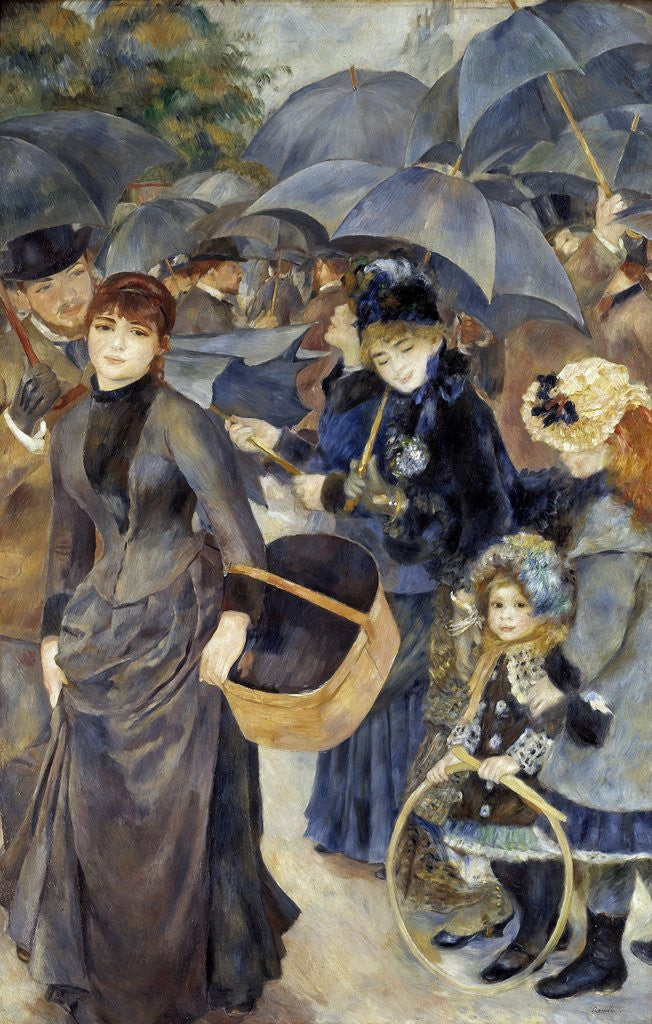 Detail of The Umbrellas by Pierre-Auguste Renoir