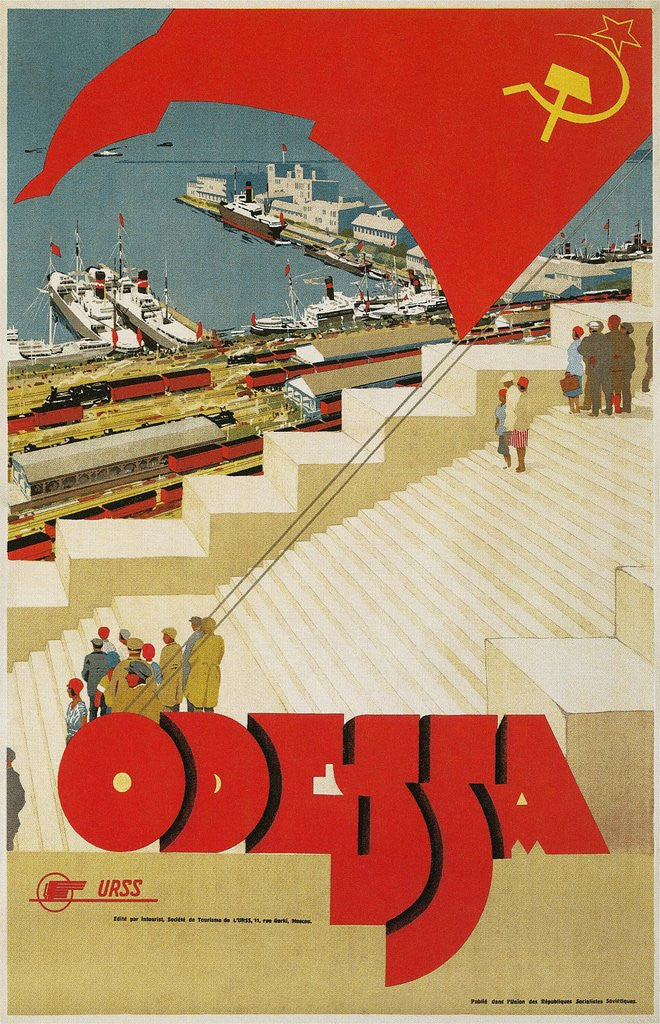 Detail of Travel Poster for Odessa, USSR by Corbis