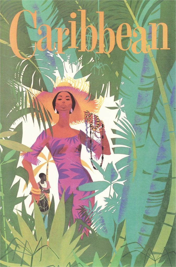 Detail of Caribbean Travel Poster by Corbis