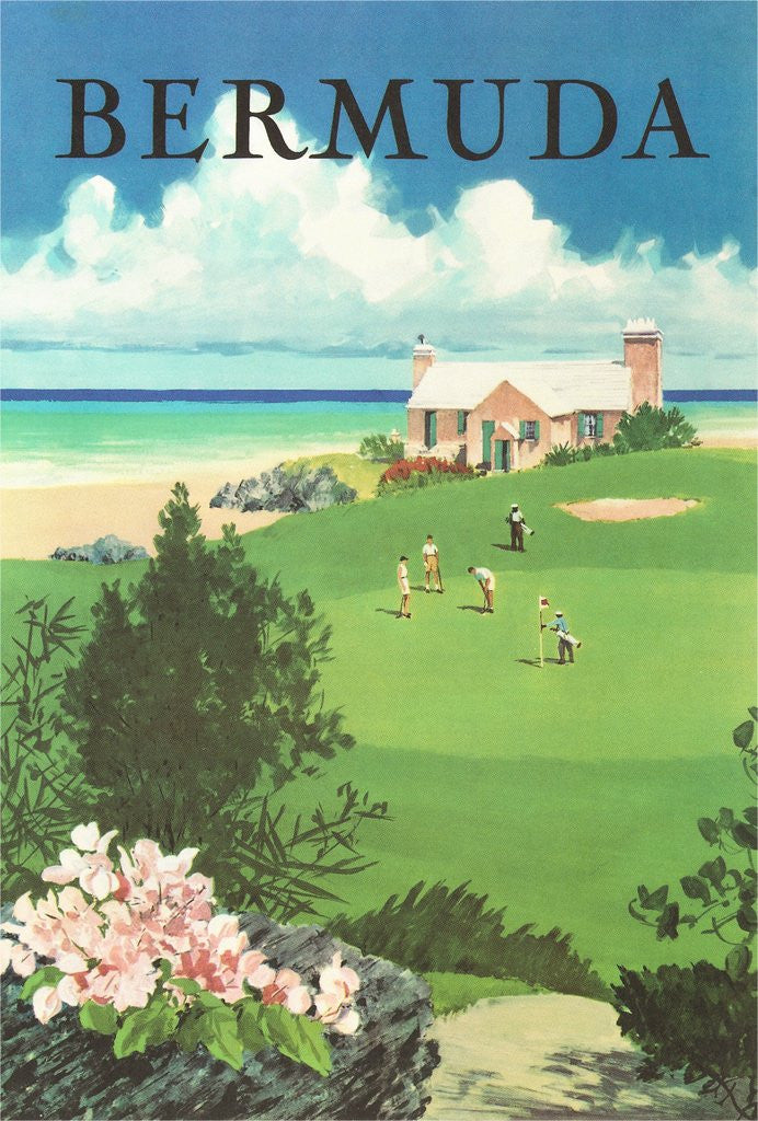 Detail of Bermuda Travel Poster by Corbis
