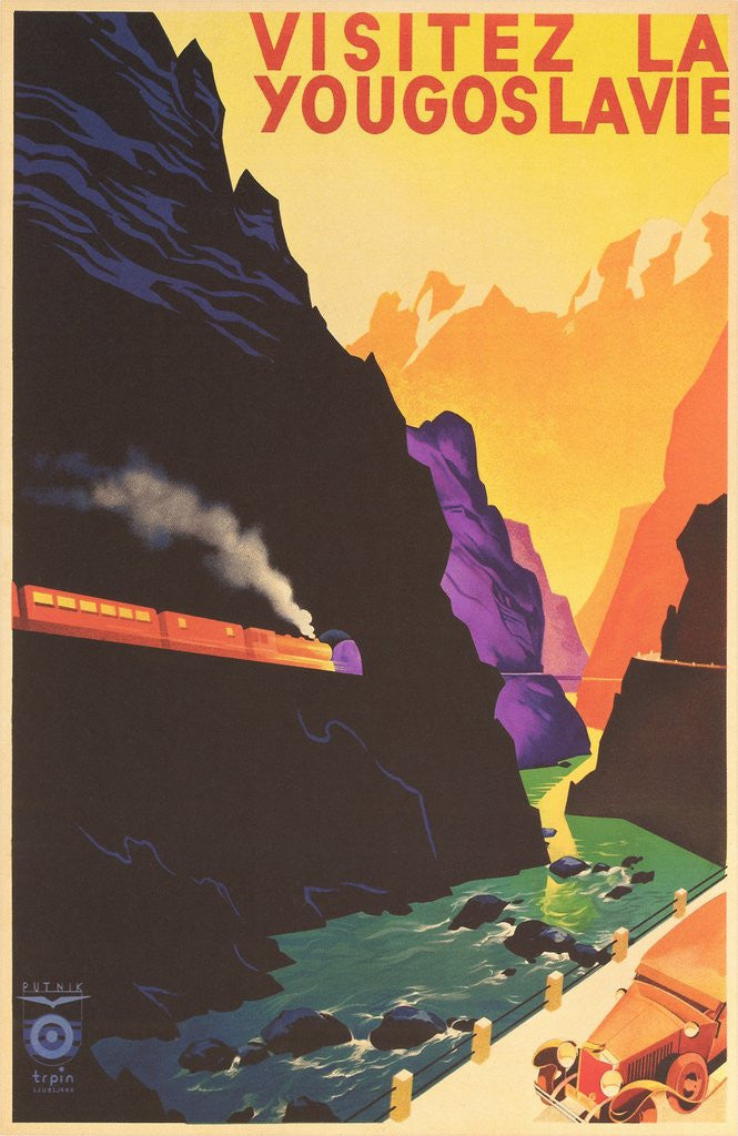 Detail of Yugoslavia Travel Poster by Corbis