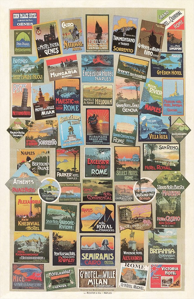 Detail of Compendium of Travel Posters by Corbis