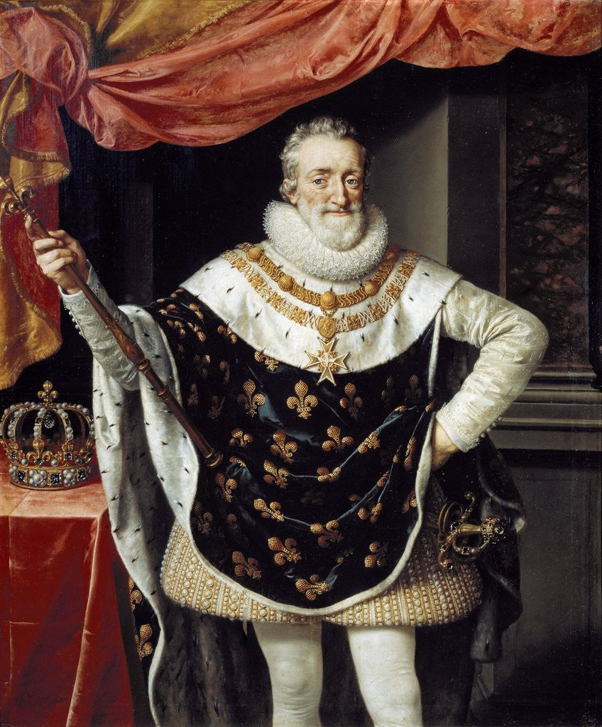 Detail of Portrait of Henry IV by Frans Pourbus the Younger