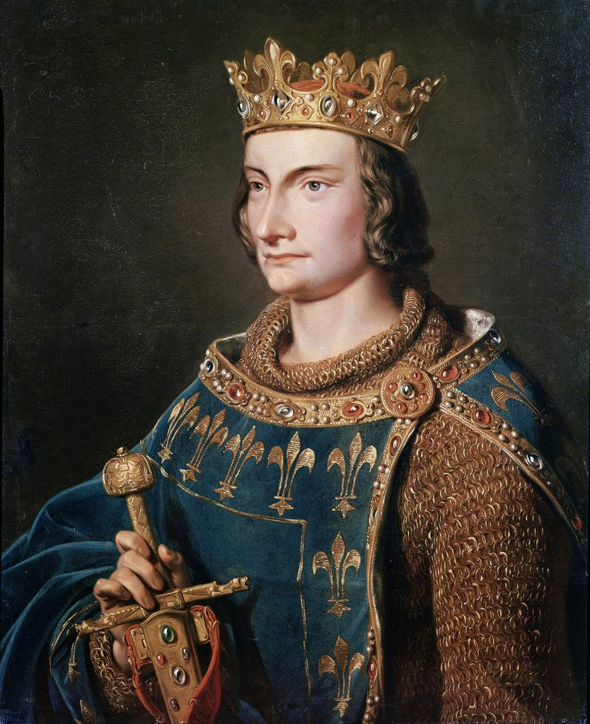 Detail of Portrait of Philip IV the Fair by Anonymous