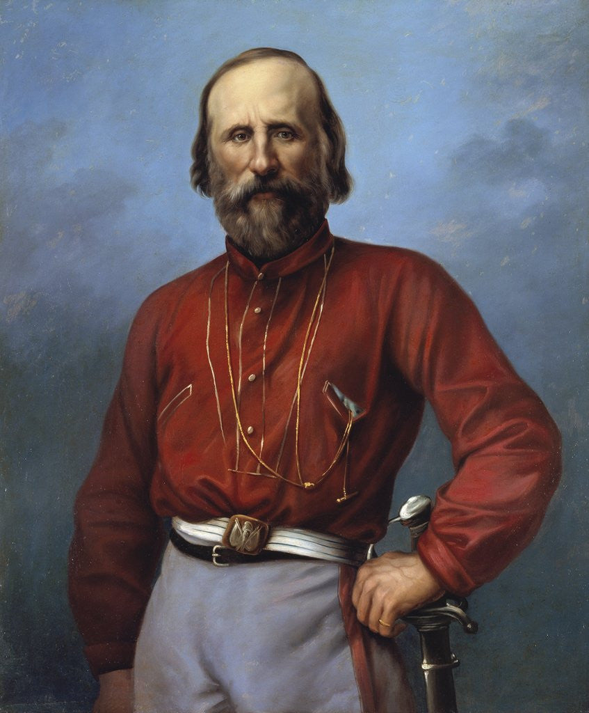 Detail of Portrait of Giuseppe Garibaldi by Anonymous