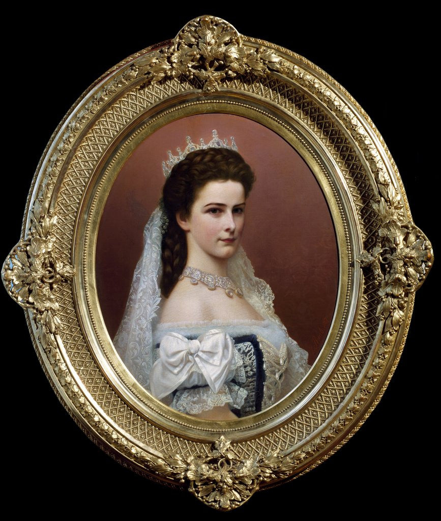 Detail of Elisabeth Empress of Austria by Georg Raab