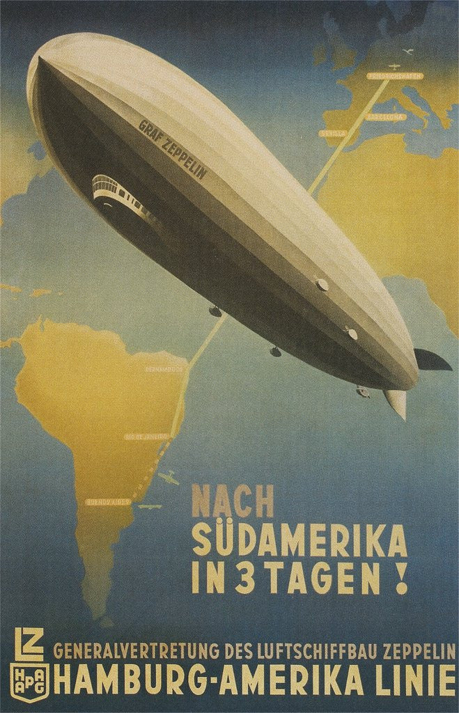 Detail of Graf Zeppelin to South America by Corbis