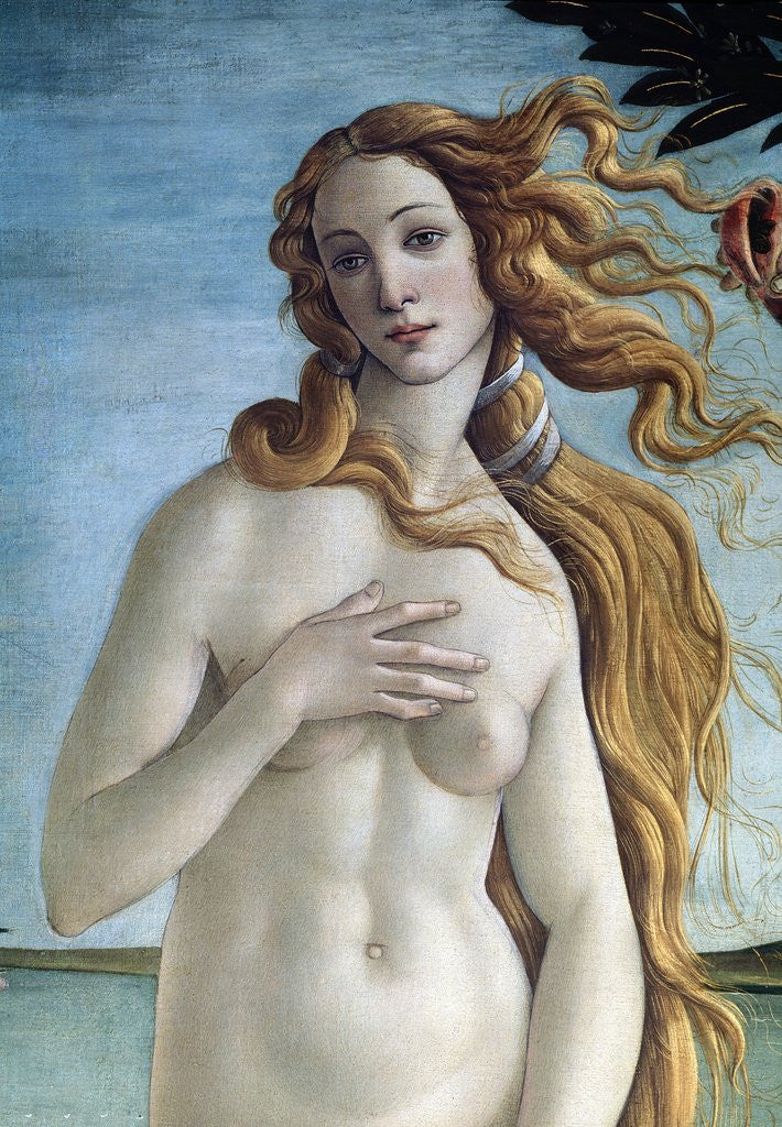 Detail of Detail of Birth of Venus by Sandro Botticelli