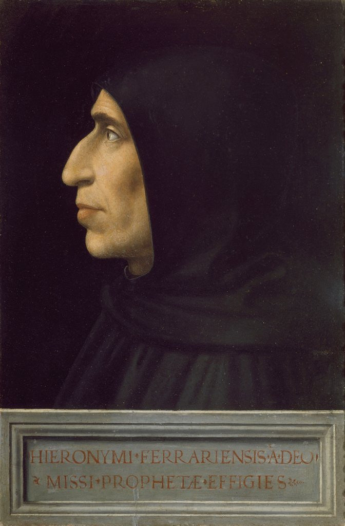 Detail of Portrait of Girolamo Savonarola by Fra Bartolomeo