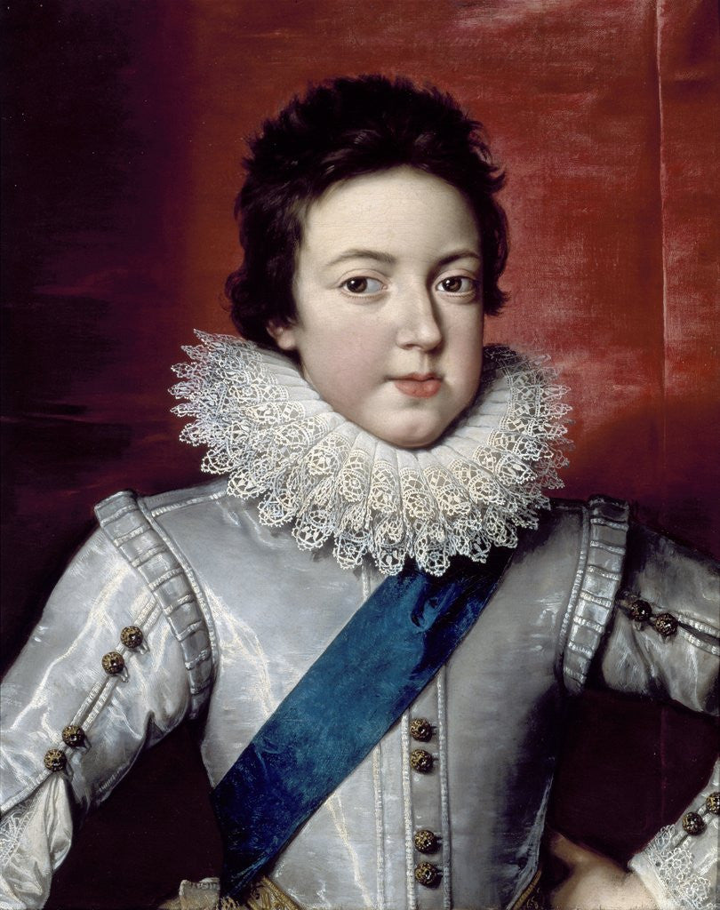 Detail of Portrait of Louis XIII as a Boy by Frans Pourbus the Younger