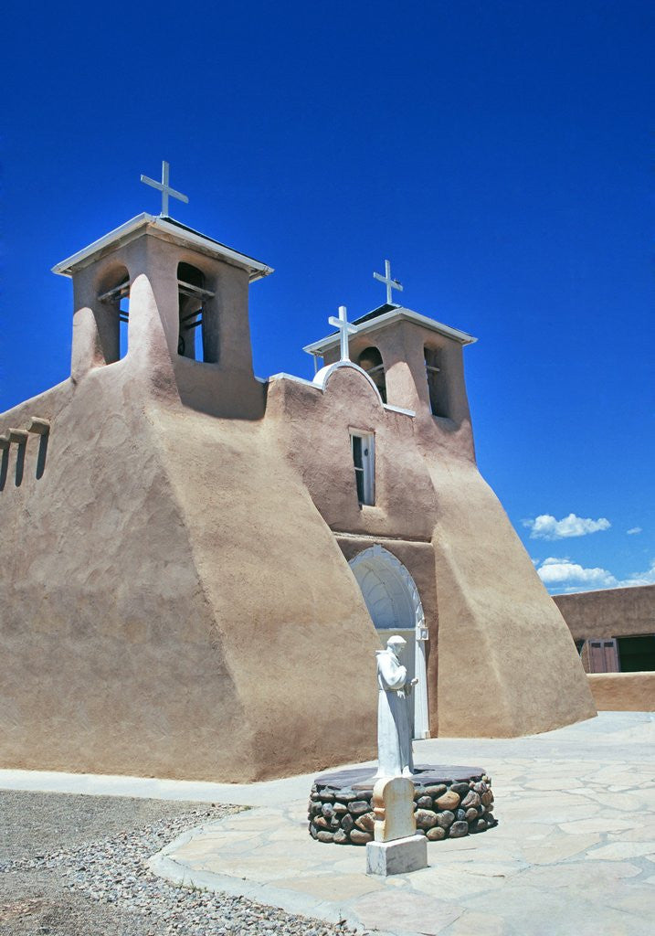 Detail of ranchos de taos church by Anonymous