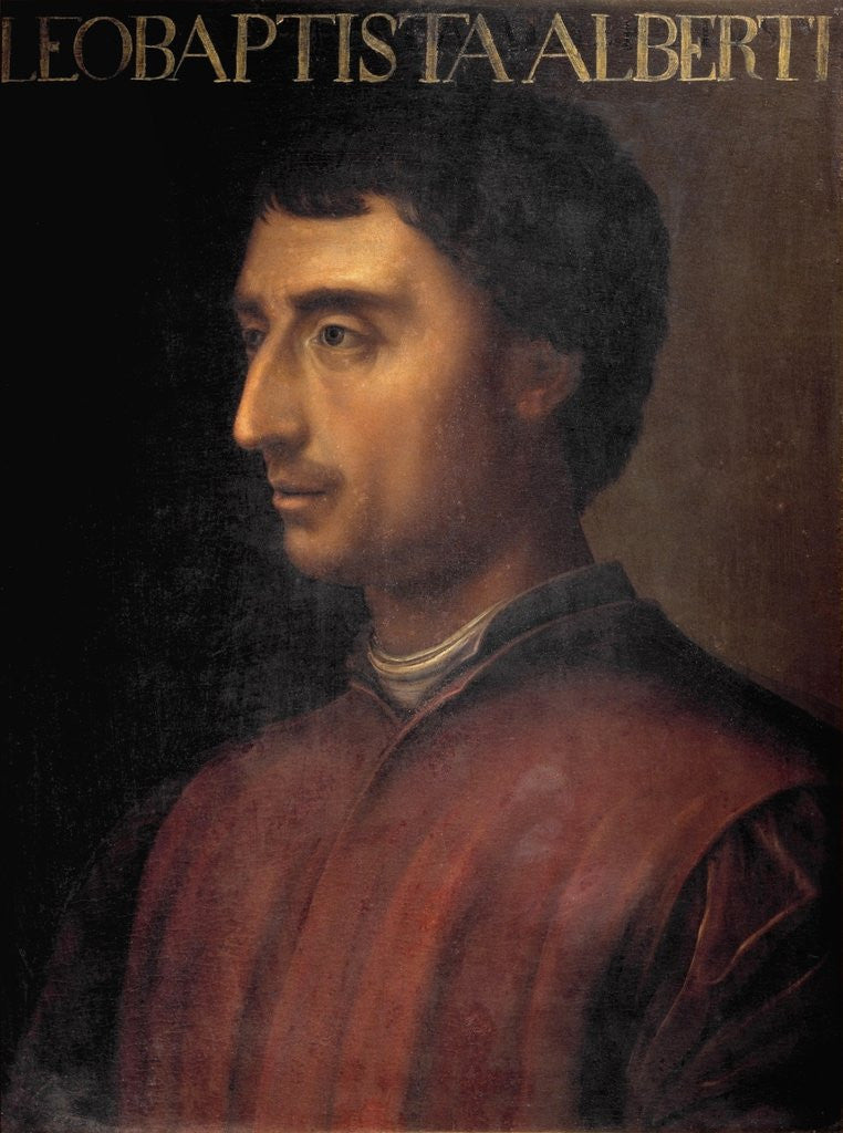 Detail of Portrait of Leon Battista Alberti by Anonymous