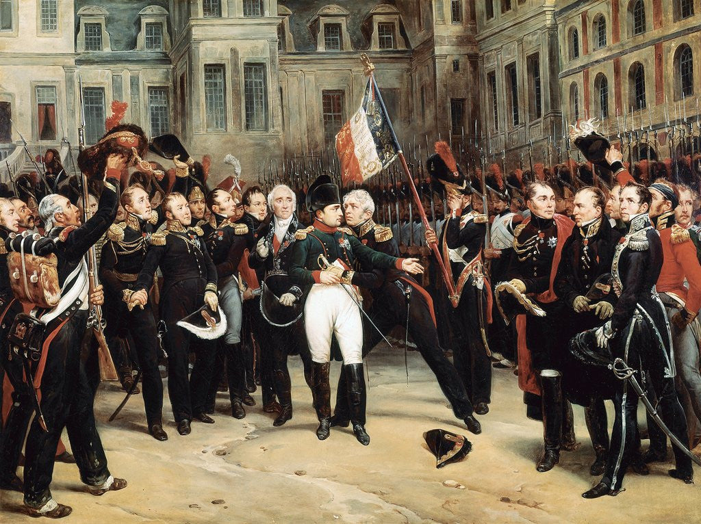 Detail of The Farewells of Fontainebleau, 20 April 1814 by Horace Vernet