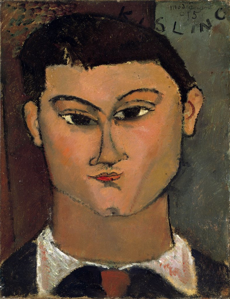 Detail of Portrait of Moise Kisling by Amedeo Modigliani